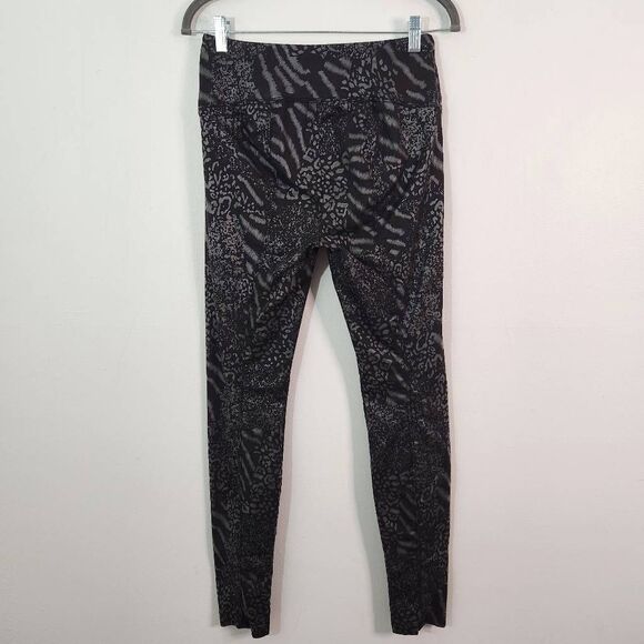 White House Black Market Metallic Animal Print Leggings Size 2 Long WHBM Legging - Picture 3 of 6